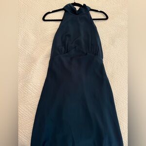 Lelis- Size Medium- Emerald Green Silk Dress